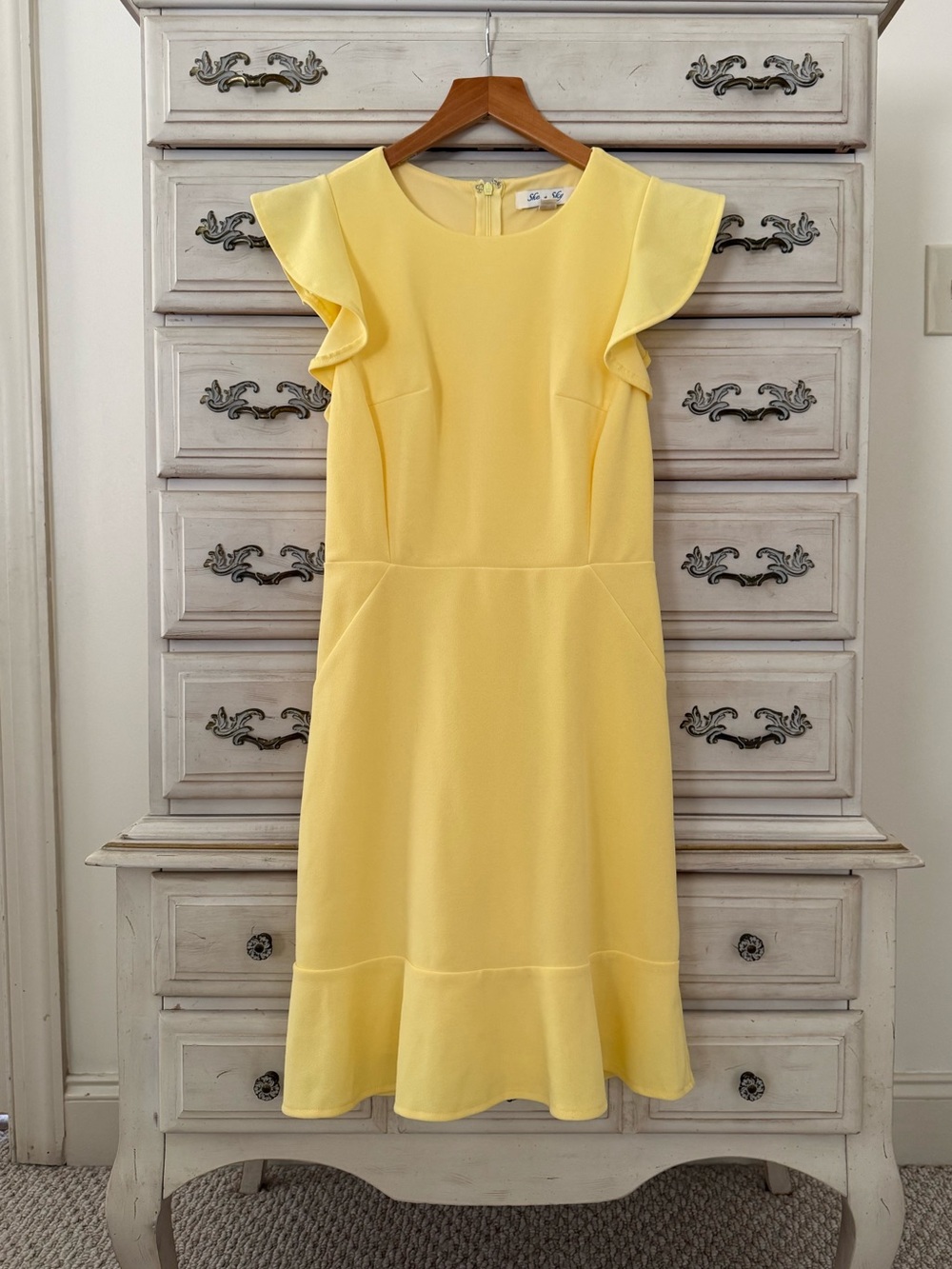 Vici Yellow Ruffle Dress - Picture 2 of 5